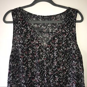 Torrid Crisscross Tribal Print Top